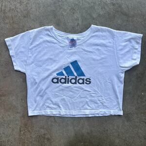Adidas White T-Shirt Vintage Made in USA